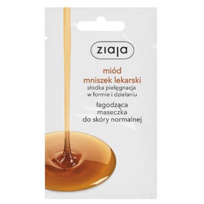 Miniaturka artykułu - ZIAJA MIÓD MNISZEK LEKARSKI Maseczka do twarzy, 7ml