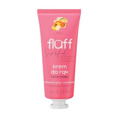 Miniaturka artykułu - FLUFF SUPERFOOD Krem do rąk Brzoskwinia, 50ml