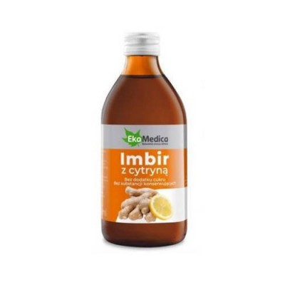 Miniaturka artykułu - EkaMedica Imbir z cytryną płyn, 250 ml