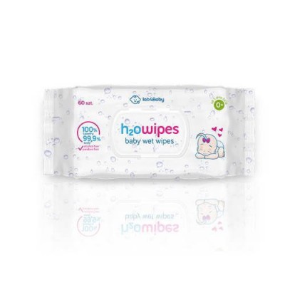 Miniaturka artykułu - LAB4BABY H2O BABY Chusteczki, 60szt