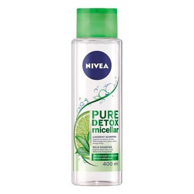 Miniaturka artykułu - NIVEA Pure Detox Micellar Szampon micelarny, 400ml