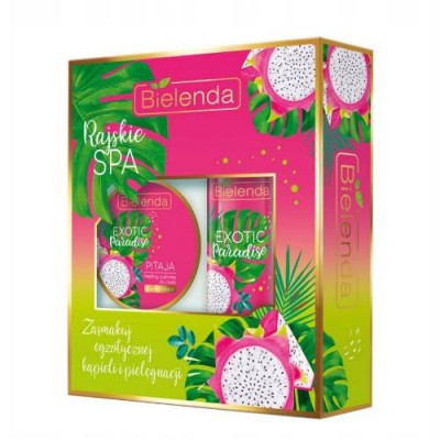 Miniaturka artykułu - BIELENDA Exotic Paradise Zestaw Olejek do kąpieli, 400ml + Peeling cukrowy, 350g