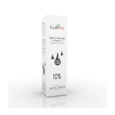 Miniaturka artykułu - Olej z Konopi 10% CBD krople, 10 ml