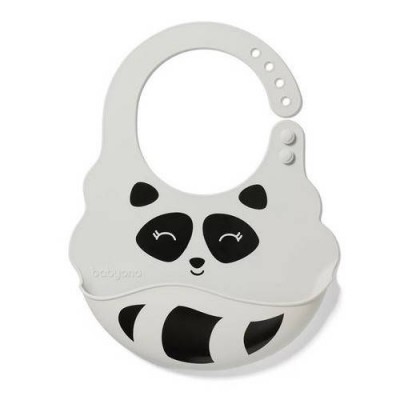 Miniaturka artykułu - BABYONO 829/01 Sililikonowy Ślinikak z zapięciem 