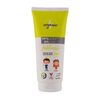 Miniaturka artykułu - 4ORGANIC Żel i szampon dla dzieci Jabłuszko, 200ml