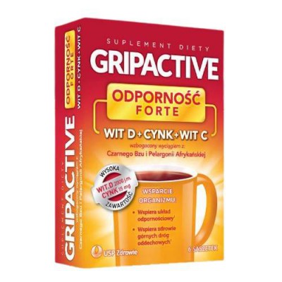 Miniaturka artykułu - Gripactive Odporność Forte, 6sasz.