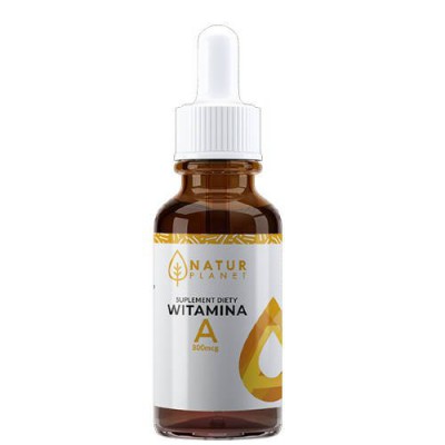 Miniaturka artykułu - Natur Planet Witamina A w kroplach, 30 ml