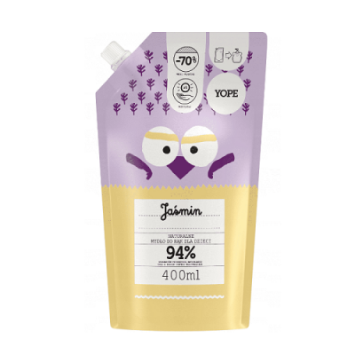Miniaturka artykułu - YOPE JAŚMIN Mydło dla dzieci, 400ml
