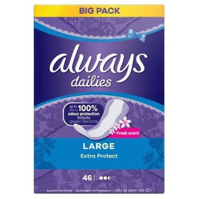 Miniaturka artykułu - ALWAYS Wkładki Large Deo, 46szt.