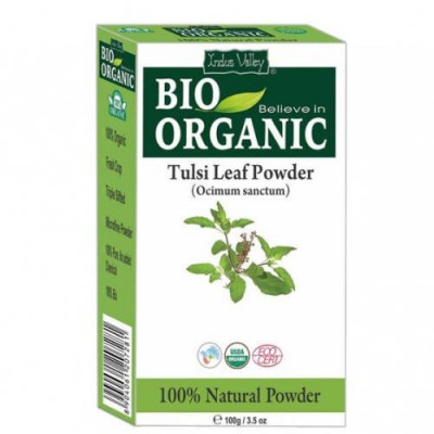 Miniaturka artykułu - BIO ORGANIC Proszek z liści Tulsi - bazylii azjatyckiej, 100g