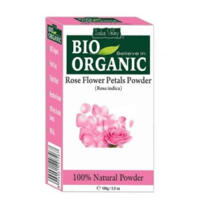 Miniaturka artykułu - BIO ORGANIC Organic Rose proszek z płatk&oacute;w r&oacute;ży, 100g