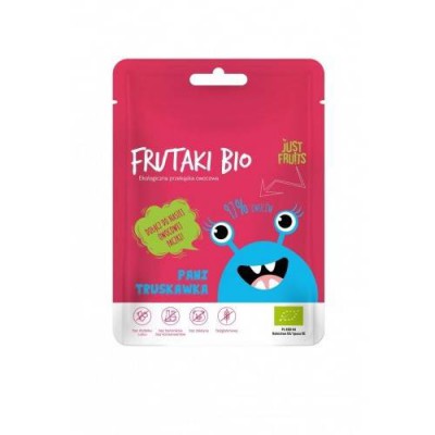 Miniaturka artykułu - BIO Żelki Frutaki Pani Truskawka, 50g