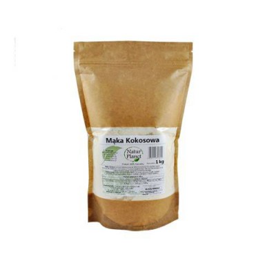 Miniaturka artykułu - NaturPlanet Mąka Kokosowa, 1000g