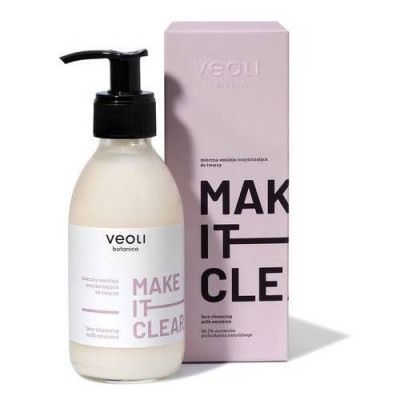 Miniaturka artykułu - VEOLI Mleczna emulsja oczyszczająca do twarzy, 200ml