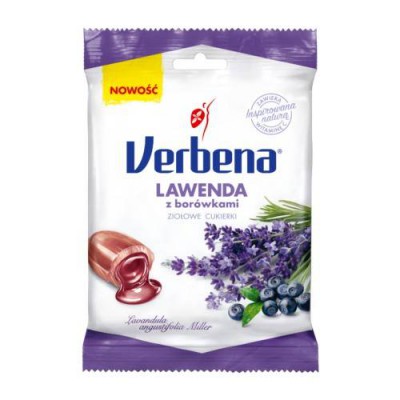 Miniaturka artykułu - VERBENA Ziołowe cukierki Lawenda z bor&oacute;wkami, 60g