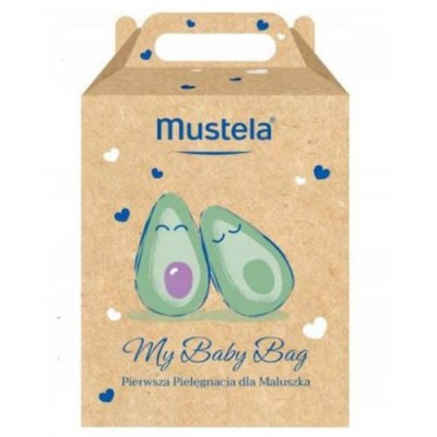 Miniaturka artykułu - MUSTELA MY BABY BAG ZESTAW Pierwsza pielęgnacja: Żel do mycia, 200ml + Krem do twarzy, 40ml + Krem do przewijania, 50ml + Chusteczki oczyszczające, 25 sztuk