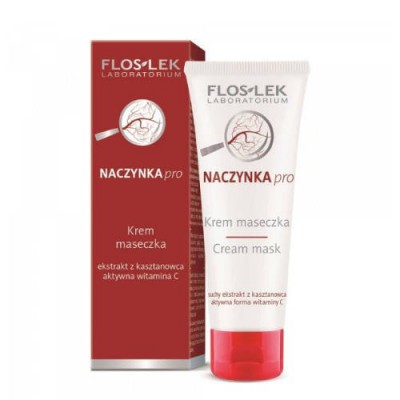 Miniaturka artykułu - FLOS-LEK Krem maseczka do skóry z naczynkami, 75ml