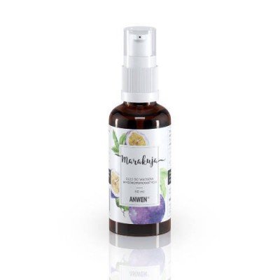 Miniaturka artykułu - ANWEN Marakuja Olej do włos&oacute;w wysokoporowatych, 50ml