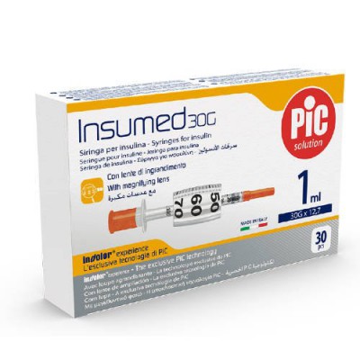 Pic Insumed PIC Insumed Jednorazowe strzykawki do insuliny, 30 sztuk – w Aptece Olmed