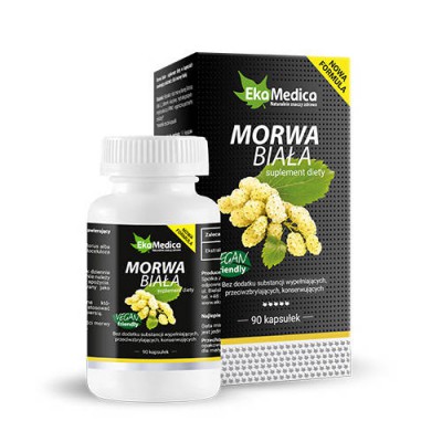 Miniaturka artykułu - Ekamedica Morwa biała, 90 kaps.