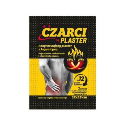 CZARCI PLASTER Rozgrzewający plaster z kapsaicyną, 1szt.