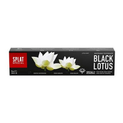 Miniaturka artykułu - Splat Special Black Lotus Pasta do zeb&oacute;w wybielająca, 75ml