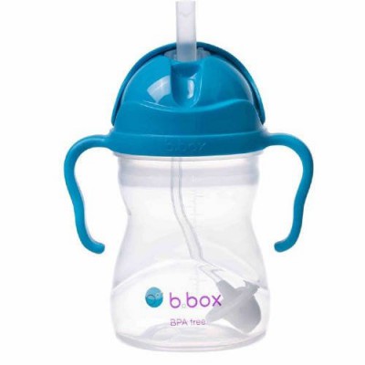Miniaturka artykułu - B.BOX Bidon ze słomką kobaltowy, 240ml