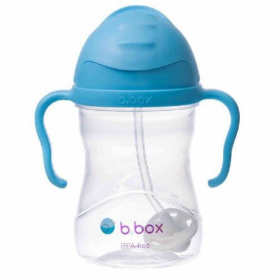 Miniaturka artykułu - B.BOX Bidon ze słomką bor&oacute;wkowy, 240ml