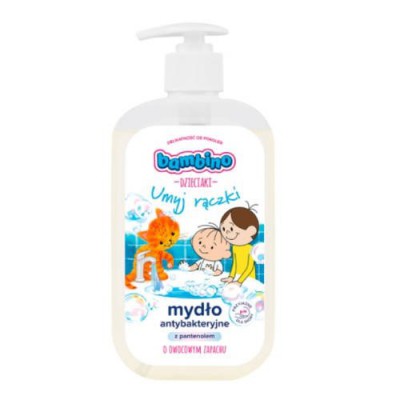 Miniaturka artykułu - BAMBINO Dzieciaki Mydło antybakteryjny, 500 ml