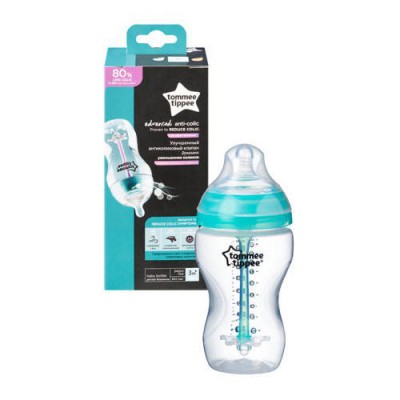 Miniaturka artykułu - Tommee Tippee Butelka Antykolkowa Advanced, 340ml