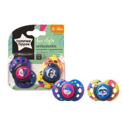 Miniaturka artykułu - Tommee Tippee Smoczek FUN STYLE 6-18m 