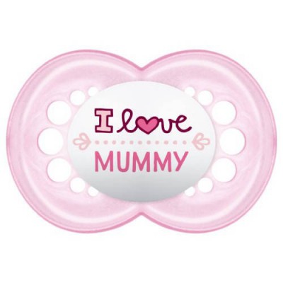 Miniaturka artykułu - MAM Smoczek uspokajający Love&Affection Mummy girl 6m+ 1szt.