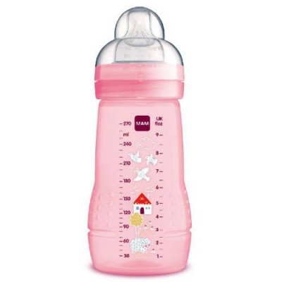 Miniaturka artykułu - MAM Butelka 2m+ Easy Active różowa, 270ml