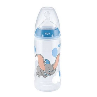 Miniaturka artykułu -  NUK Butelka Disney Classics First Choice Plus DUMBO 6-18m ze wskaźnikiem temperatury, 300ml