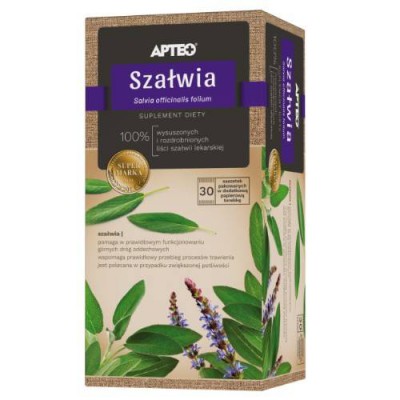Miniaturka artykułu - APTEO NATURA Szałwia, 30 saszetek