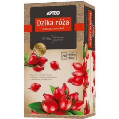 Miniaturka artykułu - APTEO Herbatka Dzika r&oacute;ża, 20 saszetek