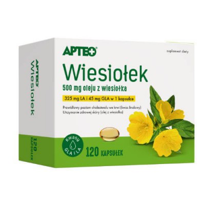Miniaturka artykułu - APTEO Wiesiołek, 120 kapsułek
