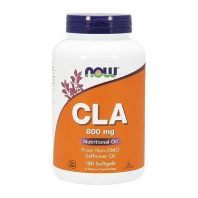 Miniaturka artykułu - NOW FOODS CLA 800mg, 180 kaps.