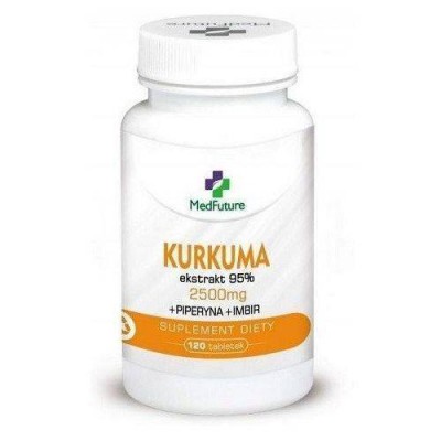 MedFuture Kurkuma ekstrakt 95% 2500mg, 120 tabletek