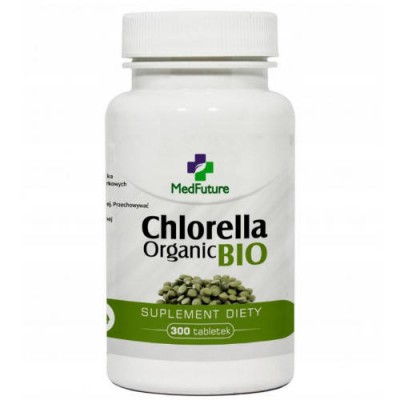 Miniaturka artykułu - MedFuture Chlorella Organic BIO, 300tabl.