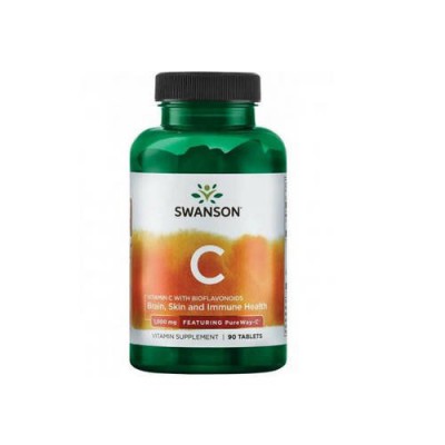 Zdjęcie produktu - SWANSON Witamina C 1000mg, 90tabl.