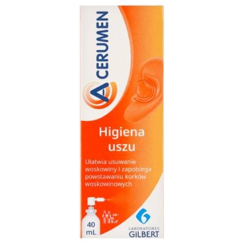 Miniaturka artykułu - A-Cerumen Spray Preparat do higieny uszu, 40 ml