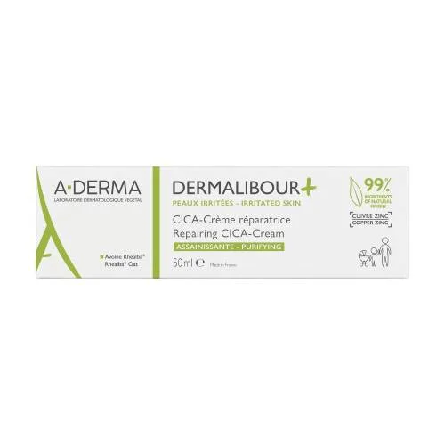 Miniaturka artykułu - A-DERMA DERMALIBOUR+ CICA Krem regenerujący, 50ml