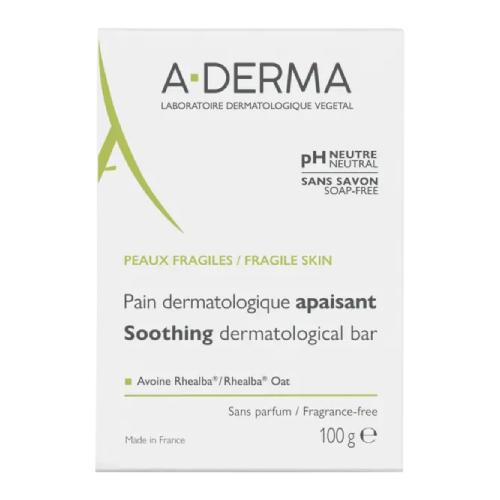 Miniaturka artykułu - A-Derma Łagodząca kostka dermatologiczna do mycia ciała, 100 g