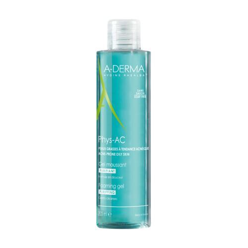 Miniaturka artykułu - A-DERMA PHYS-AC Żel oczyszczający do mycia twarzy, 200 ml