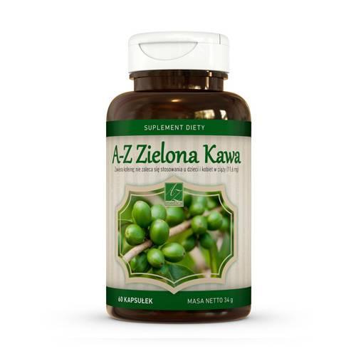 Miniaturka artykułu - A-Z ZIELONA KAWA, 60 kapsułek (19691) KR&Oacute;TKA DATA 30.09.2026