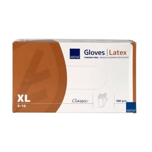 Miniaturka artykułu - ABENA LATEX Rękawice bezpudrowe, 100szt. USZKODZONE TEKTUROWE OPAKOWANIE