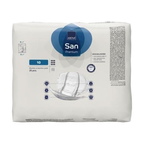 Miniaturka artykułu - ABENA SAN 10 Premium pieluchy anatomiczne, 25szt USZKODZONA FOLIA