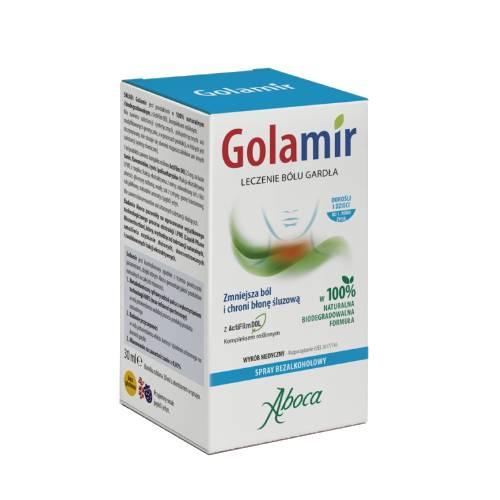 Miniaturka artykułu - Aboca Golamir Spray na b&oacute;l gardła bezalkoholowy, 30 ml