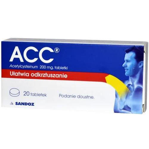 Miniaturka artykułu - ACC 200mg, 20tabl.
